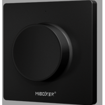 Nástěnný RF ovladač MiBoxer K1B 12/24V 5A pro jednobarevné LED pásky, přisazený, černý
